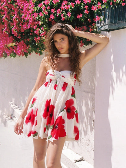 Asymmetrical Skirt Short Dress